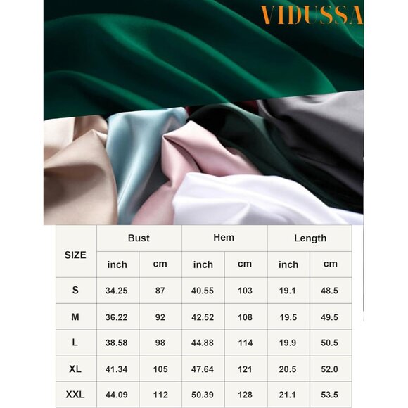 Vidussa Womens Black Brown V Neck Silk Satin Cami Sleeveless Casual Blouses Pack - Picture 5 of 6